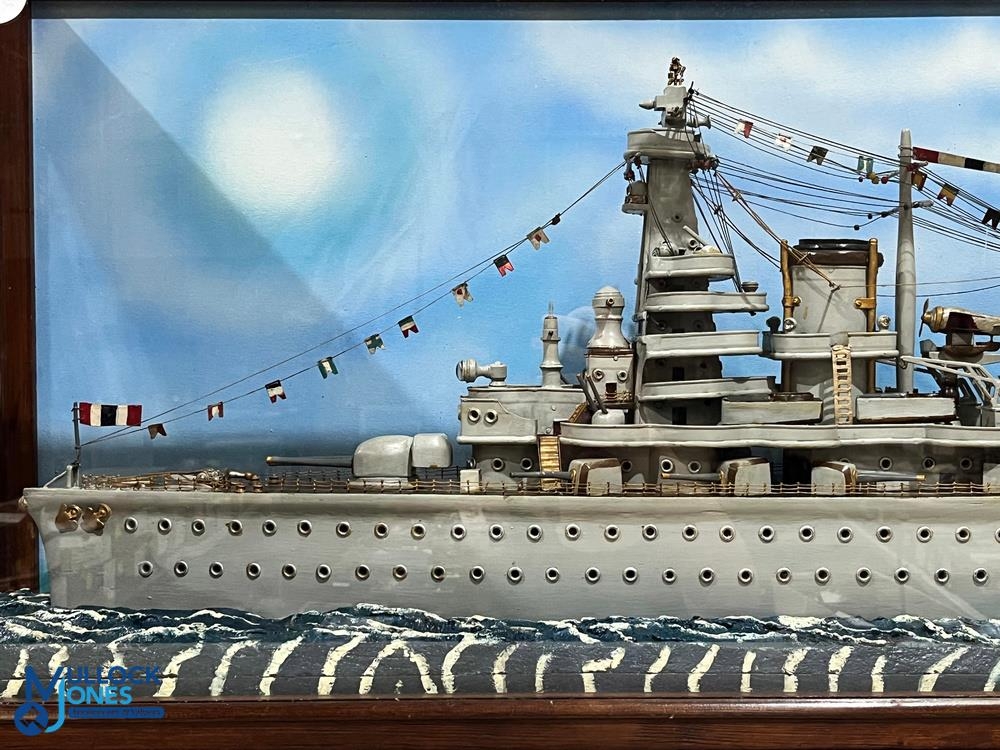 Scratch Built Model Diorama of the German Cruiser Admiral Graf Spree, scuttled at the battle of - Image 2 of 4