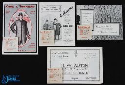H W ALSTON, Cannon Street, Dover 1909 - 8 page catalogue illustrating Gentleman's and Boy's