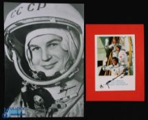 SPACE - Valentina Tereshcover - First Woman In Space - bw 8x10 showing her full face, signed