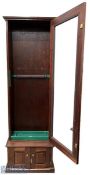 Period Mahogany Fishing/Guns/Sporting Storage Cabinet, a fine wooden glazed cabinet made by A G