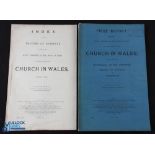 The Church in Wales - Government Report 1914 - First Report Index & Minutes of Evidence taken by the