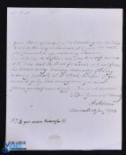 Stage Coaches 1803 interesting letter dated January 13th 1803 giving details of stages coaches