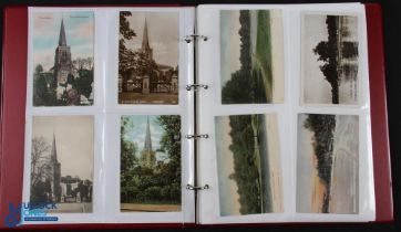 A Collection of Topographical Postcards most are London Wimbledon related, printed and real photo