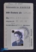 WWII - Third Reich - identity card for Maria Steiner as a member of the notorious RHSA -the Reich
