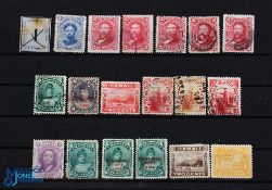 Hawaii - collection of 18 postage stamps 1850s-1890s, including a scarce first issue.