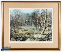 Limited Edition of 354/ 500 Print of a Pheasant Scene signed in pencil by Rodger McPhail - titled