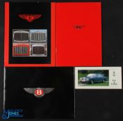 3x Bentley Range 1984-85-88 UK Foldout Brochure Mulsanne Turbo R Continental - with price list and