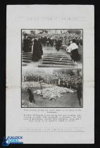 WWII Guernsey 1943 - printed Memento (souvenir) of "Funeral Ceremony of Nineteen Naval Ratings