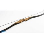 Vintage Bear Archery Grizzly Glass Powered Recurve Bow 45# Amo BC -09-444- 58" made in Gainsville