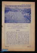 1950/51 Shrewsbury Town v Mansfield Town Div. 3 (N) match programme 28 April 1951; very slight tear.