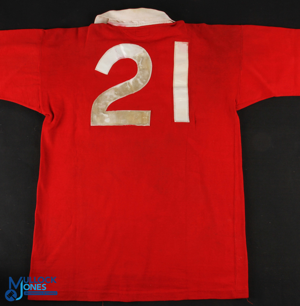 Rare 1962 British & I Lions match worn Jersey: The no. 21 jersey (tour number) of Wales backrow - Image 4 of 4