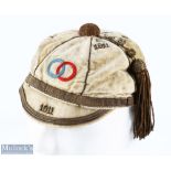 Hugely Rare 1911 French International Rugby Cap: Scarcely ever seen, a beautiful honours cap from