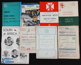 1951-94 S Africa in Wales etc Rugby programmes (8): SA v Cardiff 1951, 1960, 1969 & 1994; SA v
