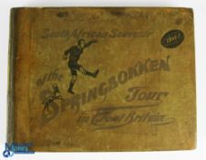 Magnificent, Rare 1906-7 S Africa Rugby Book, E J L Platnauer's 'Souvenir of the Springboks Tour':