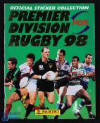 1998 Panini Rugby Union Premier Division Rugby 98 Sticker Album: Packed A4 colourful & complete