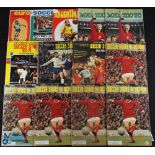 10 Incomplete FKS Football Sticker Albums, 1968/69, 69/70 x 5, 70/71, 73/73 Mexico 70 in poor