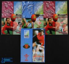 RWC 1995 Rugby Programmes (4): 1994 Qualifier, Portugal v Wales, 1995 in S Africa: NZ v Wales, &