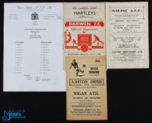 1984 Training ground friendly match Wigan Athletic (1st team) v Manchester Utd 8 February 1984 at