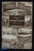 1938/1939 Football League Jubilee match programme Nottingham Forest v Notts. County at City Ground