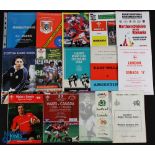 1962-1999 Various Overseas Tours to UK Rugby Programmes (16): Argentina v E Wales '76, Wales 'A' '98