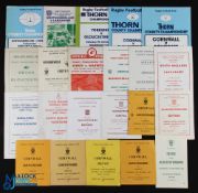 1948-1982 County Champs Semis & Rounds Rugby Programmes (22): Semis Surrey-Warks 1965, N'berland-