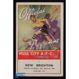 1947/48 Hull City v New Brighton Div. 3 (N) match programme 29 March 1948; fair. (1)