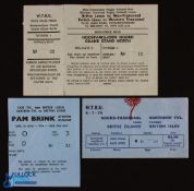 1974 British Lions in South Africa Rugby Tickets (3): Issues from each of Northern, Western &