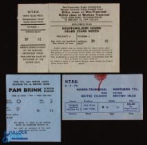 1974 British Lions in South Africa Rugby Tickets (3): Issues from each of Northern, Western &