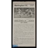 1950/51 Darlington v New Brighton Div. 3 (N) match programme 13 September 1950; fold out type,