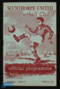 1950/51 Scunthorpe Utd v Shrewsbury Town Div. 3 (N) match programme 19 August 1950, the 1st football