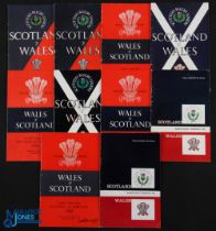 1955-65 Wales & Scotland H&A Rugby Programmes (10): Cardiff (4) & Murrayfield (6) editions over a