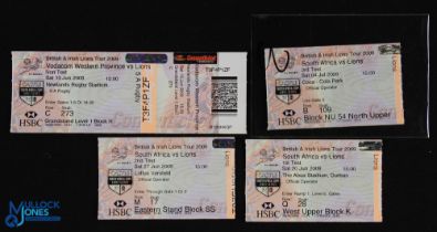 2009 British & I Lions in NZ Rugby Tickets 2nd Lot (4): All three tests & the Western Province clash