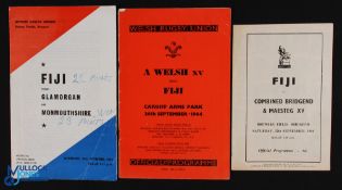 Fiji 1st Tour to Wales 1964 Rugby Programmes (3): The groundbreaking start by the Flying Fijians,