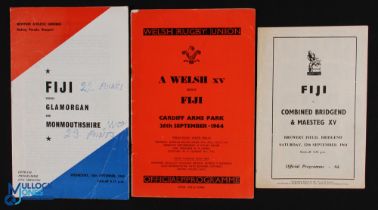 Fiji 1st Tour to Wales 1964 Rugby Programmes (3): The groundbreaking start by the Flying Fijians,