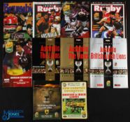 2001 British & I Lions Rugby Programmes (10): Super full set from the exciting 2001 tour, with the