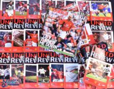 Manchester United Football Home Programme Collection, a mixed lot to cover years of 2000-2002, of