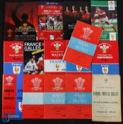 Inc Scarce, 1956-2008 Wales & France etc Rugby Programmes (15): The hard-to-find 1959 France v