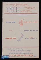 1950 British & I Lions v Waikato/King Country/Thames Valley Rugby Programme: Less-seen, very clean