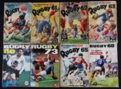 1960-1980 L'Equipe's Rugby Annual for France (8): The packed copies with wonderful action art