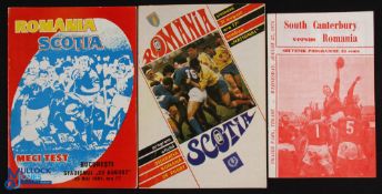 Romania at Home and Abroad Rugby Programmes (3): Interesting and sometimes amusing issues v Scotland
