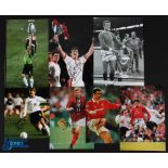 7x Various Manchester United Player signed photographs - featuring Sheringham, Scholes,