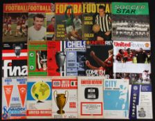 Collection of football programmes to include 1977 European Cup Final Liverpool v Monchengladbach (
