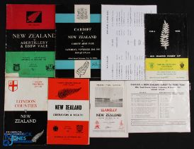 NZ in the UK 1963-4 Rugby Programmes (8): v Oxford University, Aberavon/Neath, Abertillery/E Vale,