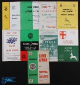 1960-61 S African Tour Rugby Programmes (9): The issues v Pontypool/Cross Keys, London Counties,