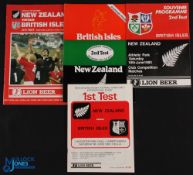1983 British & I Lions in NZ Rugby Programmes (4): VG set of all four tests from the 1983 Lions
