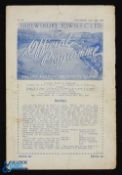 1951 Festival of Britain Shrewsbury Town v Dundalk 12 May 1951 match programme 4 page, split on