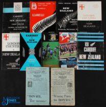 1945-82 NZ in Wales etc Rugby Programmes (11): Great selection, the earliest pair a little foxed,