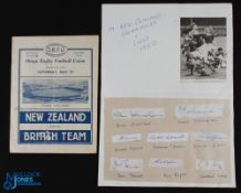 1950 British & I Lions 1st Test Rugby Programme: The drawn opening test v NZ at Dunedin. Large