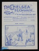 1910/1911 Chelsea v Glossop Div. 2 match programme 6 March 1911 double issue c/w Chelsea v