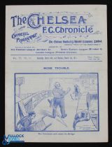 1910/1911 Chelsea v Glossop Div. 2 match programme 6 March 1911 double issue c/w Chelsea v